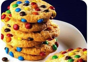 домашнее печенье с M&M